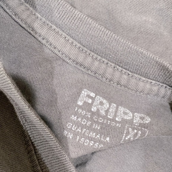 FRIPP outdoors grey graphic T-shirt size XLarge cotton fabric - Picture 4 of 6